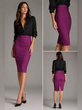 New Bebe bandage basket weave detail midi skirt XS S